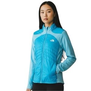 THE NORTH FACE Primaloaft Hybrid Zip Up Animagi Running Jacket Teal Blue Size XS